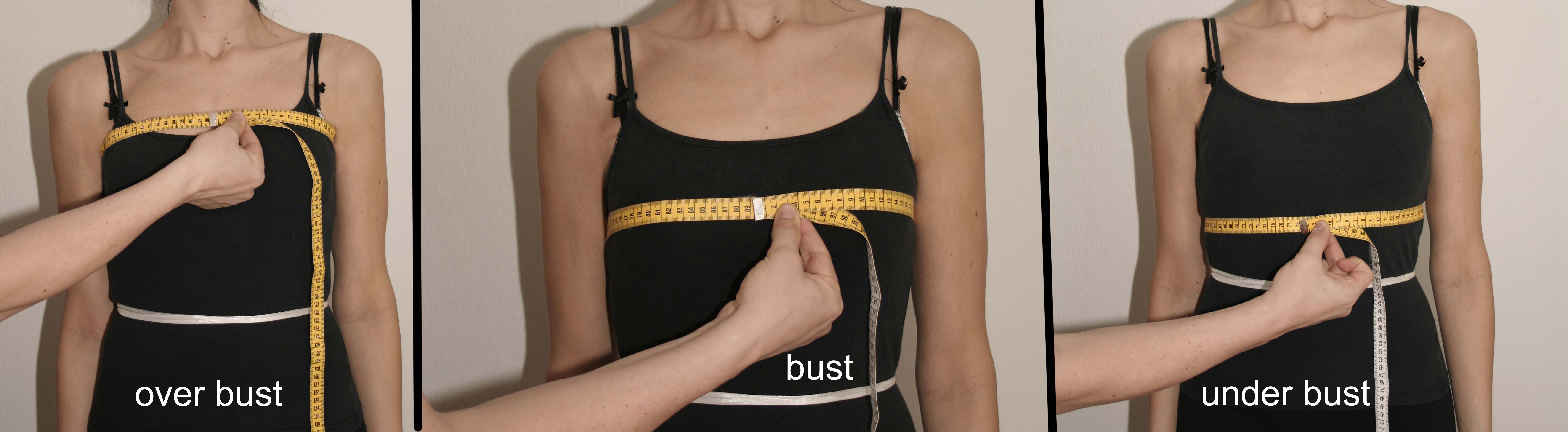 How to measure your Upper bust 